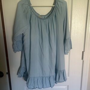 Terra & Sky Soft Blue Blouse